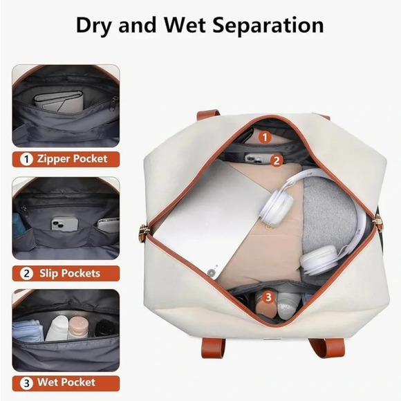 🌺Weekender Travel Women Duffle Bags: Large Duffel Overnight Bag - Picture 5 of 9